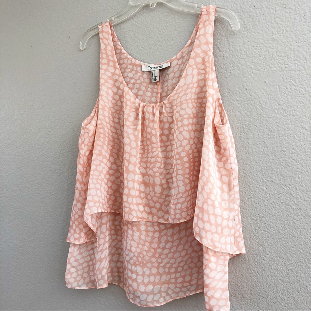 Forever 21 Peach Sleeveless Top. Sz Sm. - Picture 4 of 6